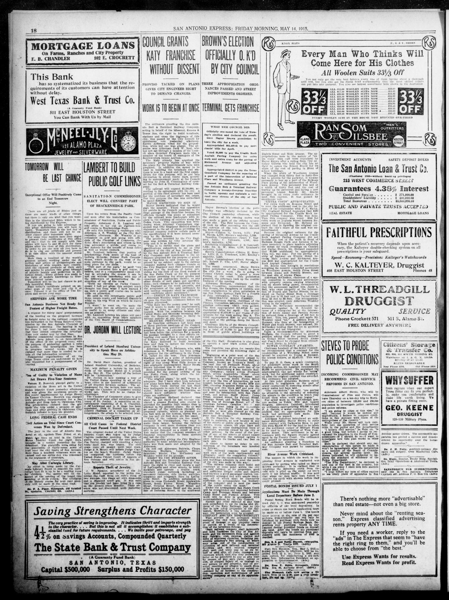 Newspapers1915 | SAN ANTONIO POLICE HISTORY ARCHIVE